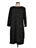 Chico's Stripes Black Casual Dress Size Lg (2) - photo 1