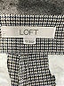 Ann Taylor LOFT Houndstooth Gray Dress Pants Size 12 - photo 7
