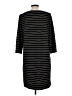 Chico's Stripes Black Casual Dress Size Lg (2) - photo 2