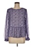 Ann Taylor LOFT 100% Polyester Purple Long Sleeve Blouse Size M - photo 1