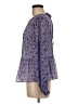 Ann Taylor LOFT 100% Polyester Purple Long Sleeve Blouse Size M - photo 5