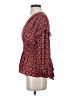 Max Studio 100% Polyester Burgundy 3/4 Sleeve Blouse Size S - photo 5