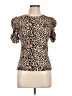 Unbranded Animal Print Brown Short Sleeve Turtleneck Size L - photo 1