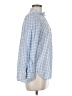 Ann Taylor LOFT Checkered-gingham Blue Long Sleeve Button-Down Shirt Size M - photo 4