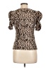 Unbranded Animal Print Brown Short Sleeve Turtleneck Size L - photo 2