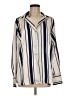 Tamara H. Stripes Ivory Long Sleeve Blouse Size M - photo 1