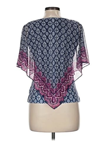 JM Collection Short Sleeve Blouse (view 2)