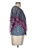 JM Collection 100% Polyester Blue Short Sleeve Blouse Size M (petite) - photo 4