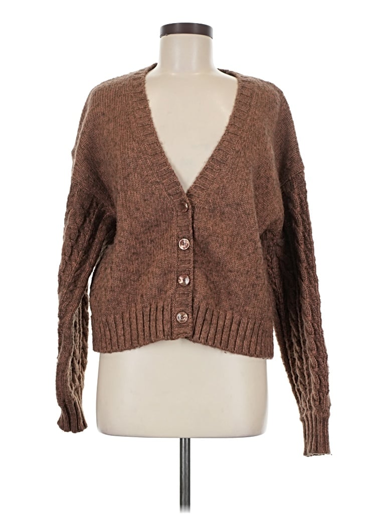 Pre-owned Carbon38 Cardigan Sweater In Brown