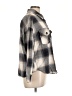 Blu Pepper 100% Cotton Plaid Gray 3/4 Sleeve Button-Down Shirt Size L - photo 4