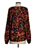 Emily Wonder 100% Polyester Floral Orange Long Sleeve Blouse Size S - photo 2