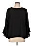 GOLDRAY 100% Polyester Black 3/4 Sleeve Blouse Size L - photo 1