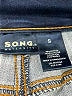 S.O.N.G. Solid Blue Jeans Size Sm Maternity - photo 3
