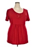 Venezia Red Short Sleeve Top Size 22 - 24 Plus - photo 1