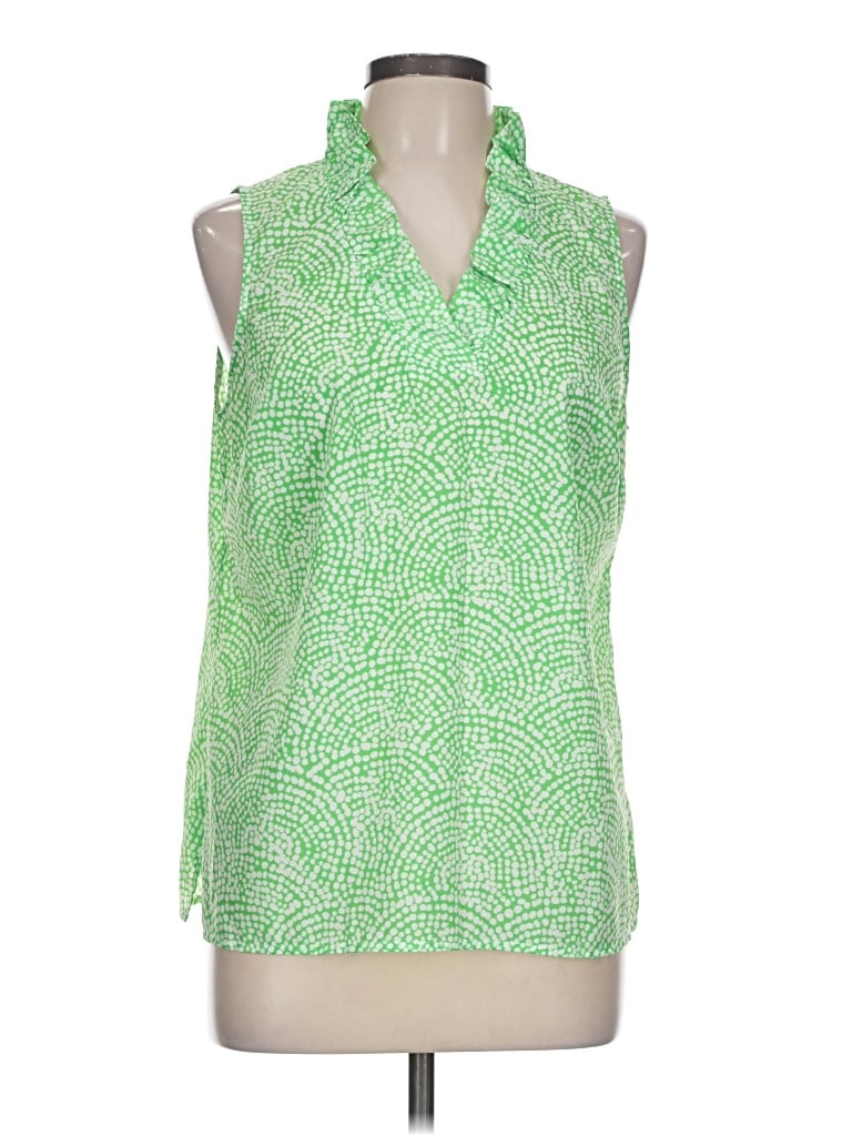Pre-owned Crown & Ivy Sleeveless Blouse In Green