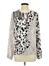 CAbi 100% Polyester Animal Print Ivory Long Sleeve Blouse Size S - photo 1