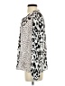 CAbi 100% Polyester Animal Print Ivory Long Sleeve Blouse Size S - photo 5