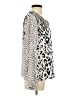 CAbi 100% Polyester Animal Print Ivory Long Sleeve Blouse Size S - photo 4