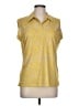 Nike Yellow Sleeveless Button-Down Shirt Size L - photo 1
