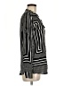 Unbranded 100% Rayon Stripes Black Long Sleeve Blouse Size M (estimated) - photo 4