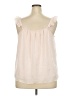 LC Lauren Conrad 100% Polyester Ivory Sleeveless Blouse Size XXL - photo 2