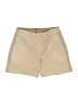 SPANX Solid Tan Khaki Shorts Size M - photo 1