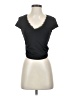 Shein Black Short Sleeve Top Size 4 - photo 1