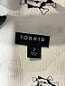 Torrid 100% Rayon Print White 3/4 Sleeve Button-Down Shirt Size 2X Plus (2) - photo 7