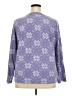 Basic Editions 100% Polyester Floral Purple Pullover Sweater Size 2X - photo 2