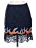 Sandro Paisley Blue Casual Skirt Size 2 - photo 1