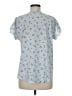 Ann Taylor Blue Short Sleeve Blouse Size M - photo 2