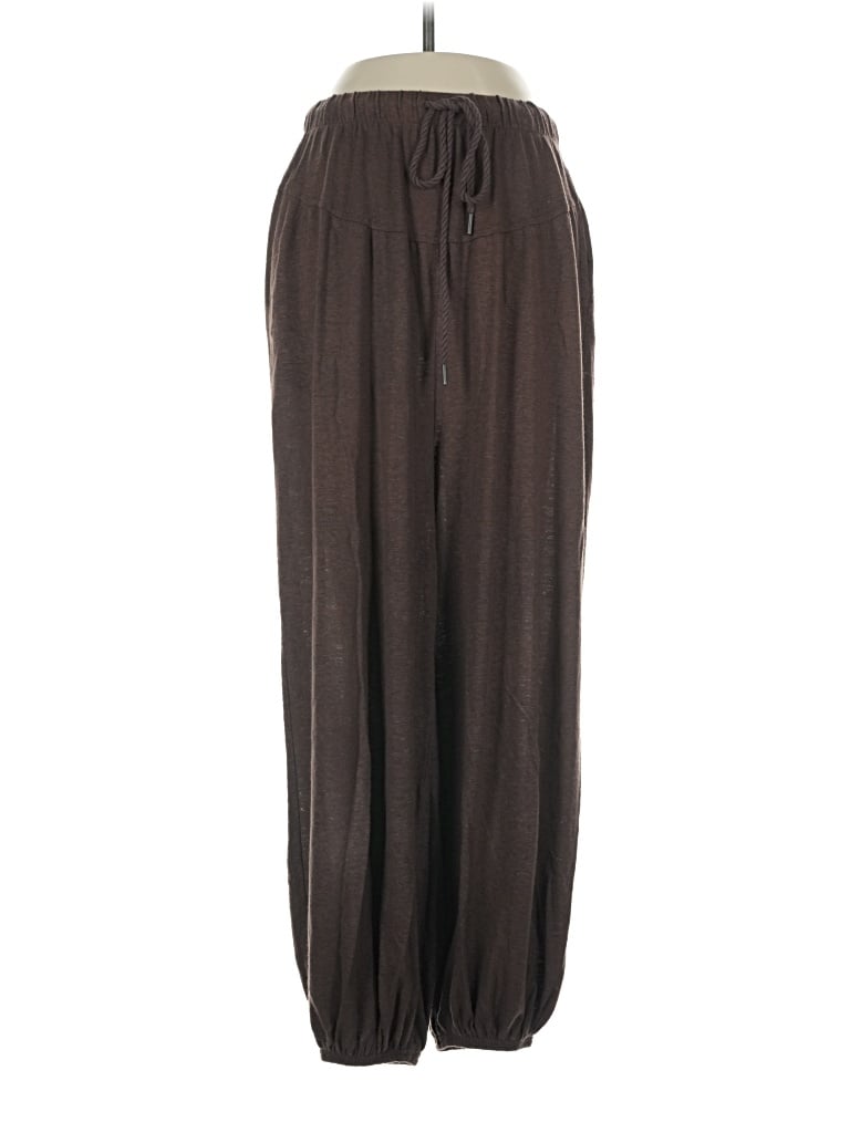 Pre-owned Aerie Linen Pants In Brown