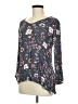Bebop 100% Rayon Gray 3/4 Sleeve Blouse Size M - photo 1