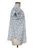 Ann Taylor Blue Short Sleeve Blouse Size M - photo 4