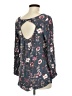 Bebop 100% Rayon Gray 3/4 Sleeve Blouse Size M - photo 2