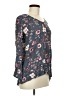 Bebop 100% Rayon Gray 3/4 Sleeve Blouse Size M - photo 4