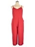 Grayson 100% Polyester Solid Red Jumpsuit Size XL (5) - photo 1