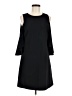 Alice + Olivia 100% Polyester Solid Black Casual Dress Size 8 - photo 1