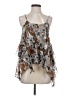 Vero Moda 100% Polyester Brown Sleeveless Blouse Size XS - photo 1