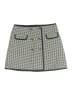 Crewcuts 100% Cotton Houndstooth Silver Skirt Size 10 - photo 1