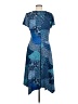 Perceptions Paisley Blue Casual Dress Size M - photo 2