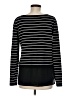 Nicole Miller Artelier Stripes Black Pullover Sweater Size M - photo 2