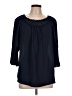 Tacera 100% Polyester Blue 3/4 Sleeve Blouse Size L - photo 1