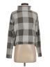 BB Dakota Checkered-gingham Gray Turtleneck Sweater Size S - photo 1