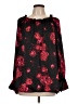 Talbots 100% Polyester Black Long Sleeve Blouse Size L - photo 1