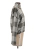 BB Dakota Checkered-gingham Gray Turtleneck Sweater Size S - photo 4
