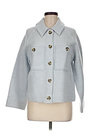 Madewell Crop Sweater Shirt-Jacket (view 1)