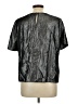 Express Metallic Silver Short Sleeve Blouse Size L - photo 2
