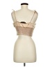 Motel 100% Polyester Gold Tan Sleeveless Blouse Size M - photo 2