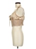 Motel 100% Polyester Gold Tan Sleeveless Blouse Size M - photo 5